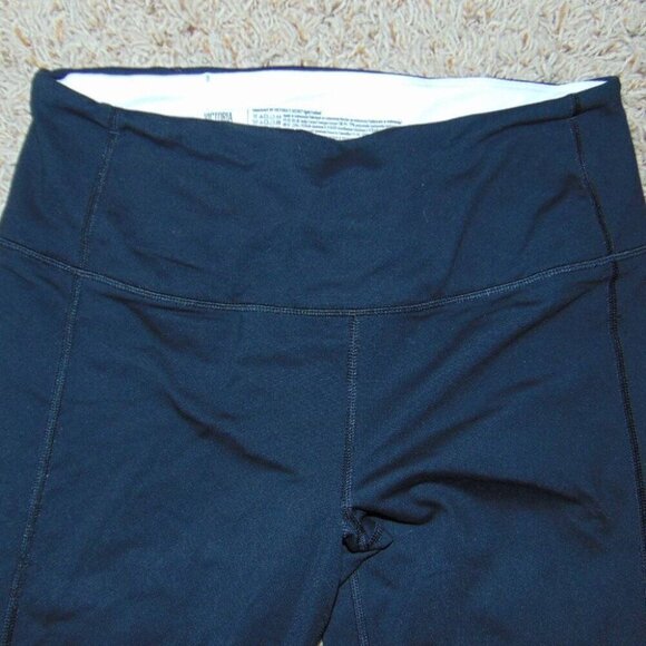Womens Victorias Secret Sport VSX Leggings Medium Black White Yoga Workout Pants - Picture 2 of 5